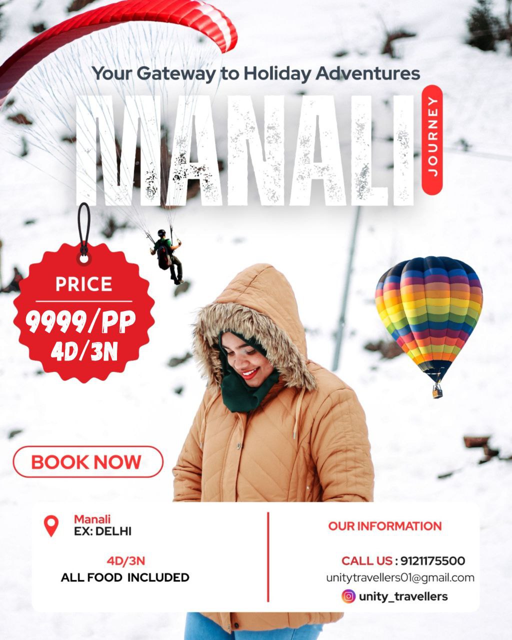 MANALI 3 days 2 nights package poster
